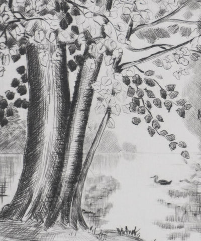 Camille COMBE : Le cheval fantastique, Gravure originale signée