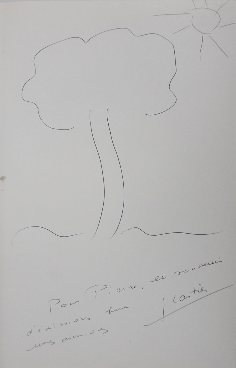 Autographe original de Jacqueline CARTIER (vue générale) - Crédit photo : Galerie Art.Paris