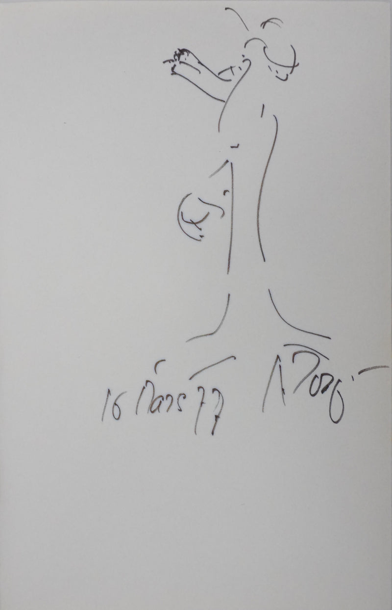 Autographe original de André TOUPET (vue générale) - Crédit photo : Galerie Art.Paris