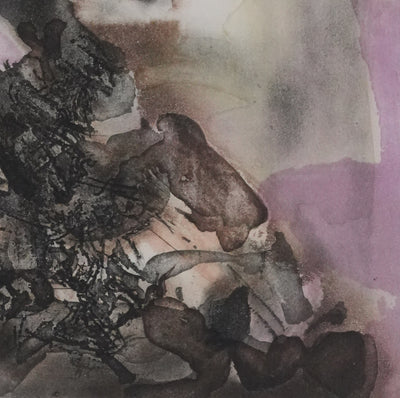 ZAO Wou-Ki : Au fond de l'eau (Japon), Gravure originale signée