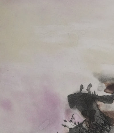 ZAO Wou-Ki : Au fond de l'eau (Japon), Gravure originale signée