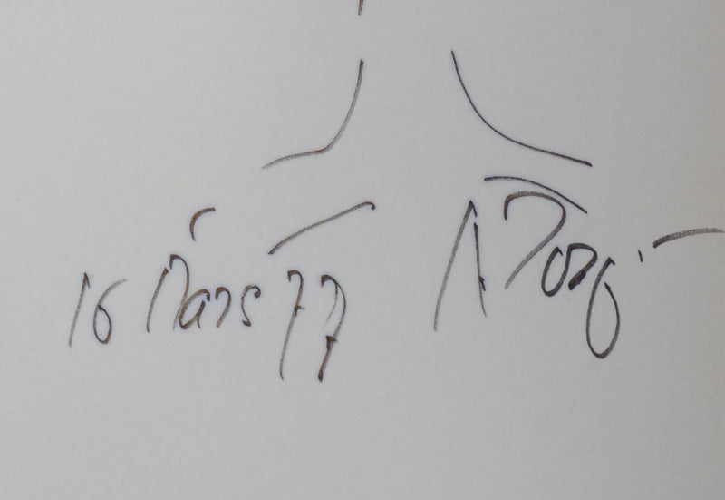 Autographe original de André TOUPET (photo de détail 2) - Crédit photo : Galerie Art.Paris