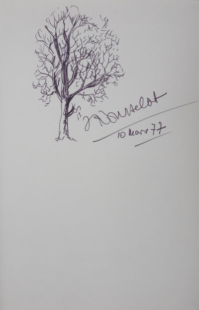 Autographe original de Jean ROUSSELOT (photo de détail 2) - Crédit photo : Galerie Art.Paris