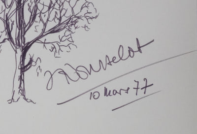 Autographe original de Jean ROUSSELOT (photo de détail 3) - Crédit photo : Galerie Art.Paris