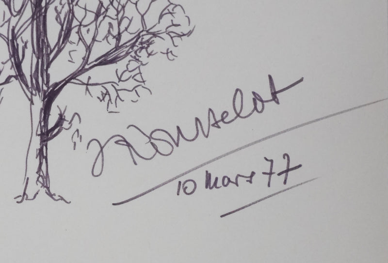 Autographe original de Jean ROUSSELOT (photo de détail 3) - Crédit photo : Galerie Art.Paris