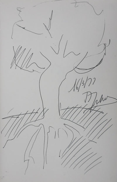 Autographe original de Alain DOMBARD (vue générale) - Crédit photo : Galerie Art.Paris