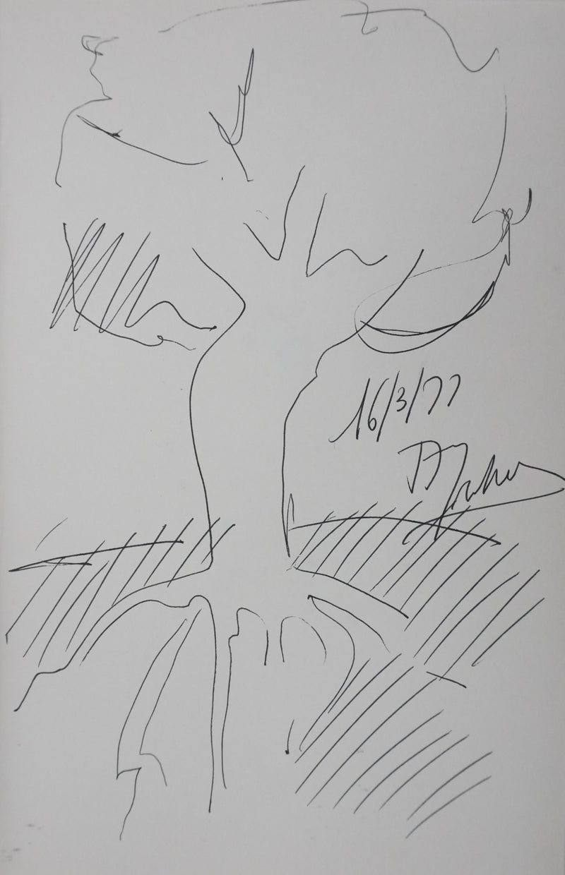 Autographe original de Alain DOMBARD (vue générale) - Crédit photo : Galerie Art.Paris