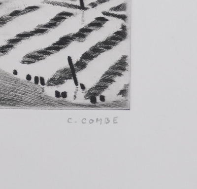 Camille COMBE : D'une île à l'autre, Gravure originale signée