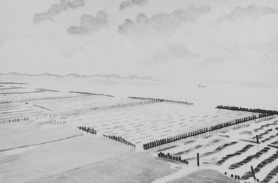 Camille COMBE : D'une île à l'autre, Gravure originale signée