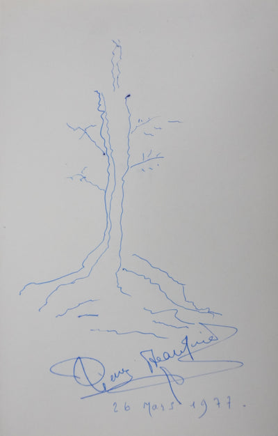 Autographe original de Pierre BEAUQUIER (vue générale) - Crédit photo : Galerie Art.Paris