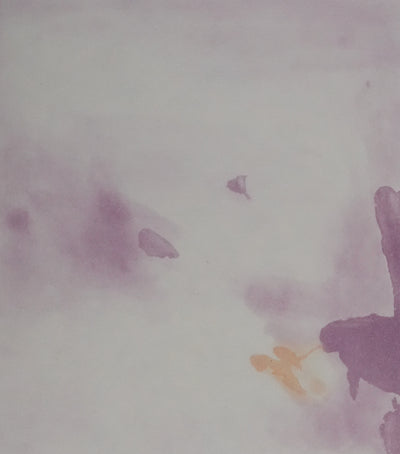 ZAO Wou-Ki : Au fond de l'eau (Etat rose), Gravure originale