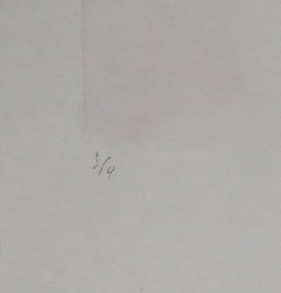 ZAO Wou-Ki : Au fond de l'eau (Etat rose), Gravure originale