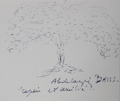 Autographe original de Abdulah DRISS (vue générale) - Crédit photo : Galerie Art.Paris