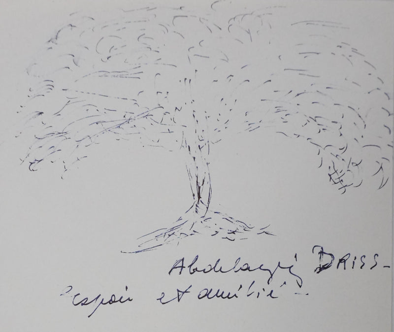 Autographe original de Abdulah DRISS (vue générale) - Crédit photo : Galerie Art.Paris