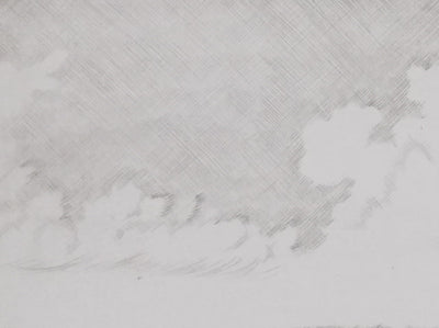 Camille COMBE : Sur la mer, Gravure originale signée