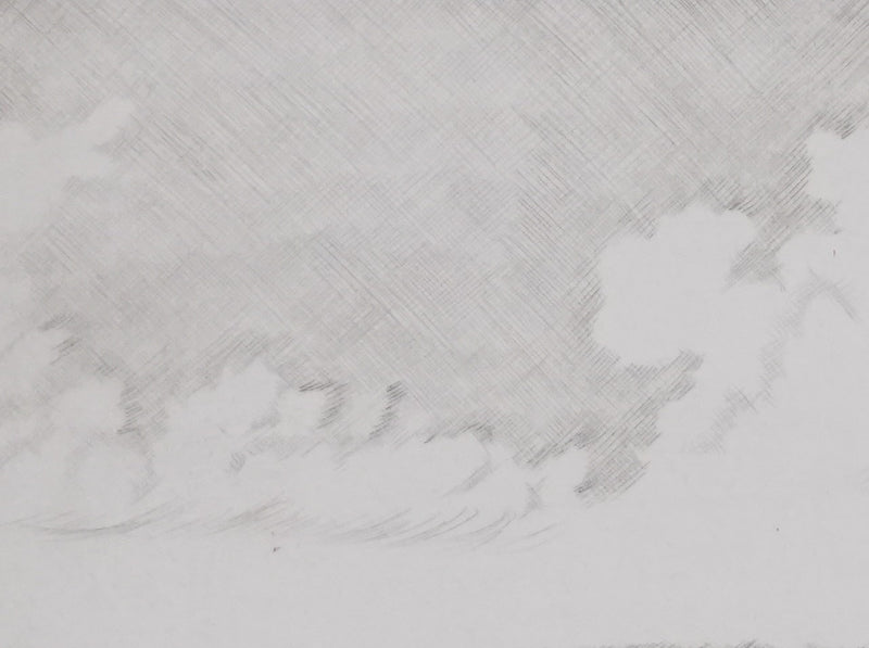 Camille COMBE : Sur la mer, Gravure originale signée