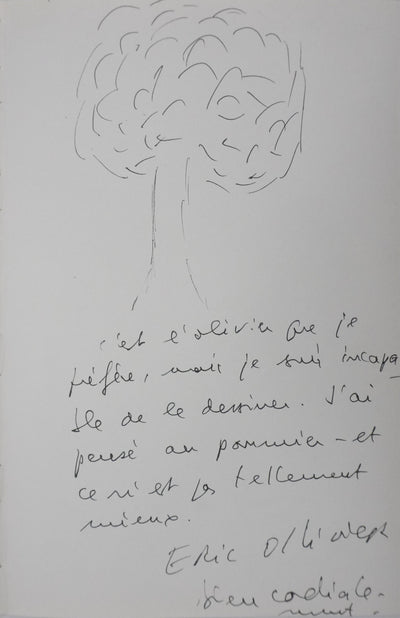 Autographe original de Éric OLLIVER (vue générale) - Crédit photo : Galerie Art.Paris