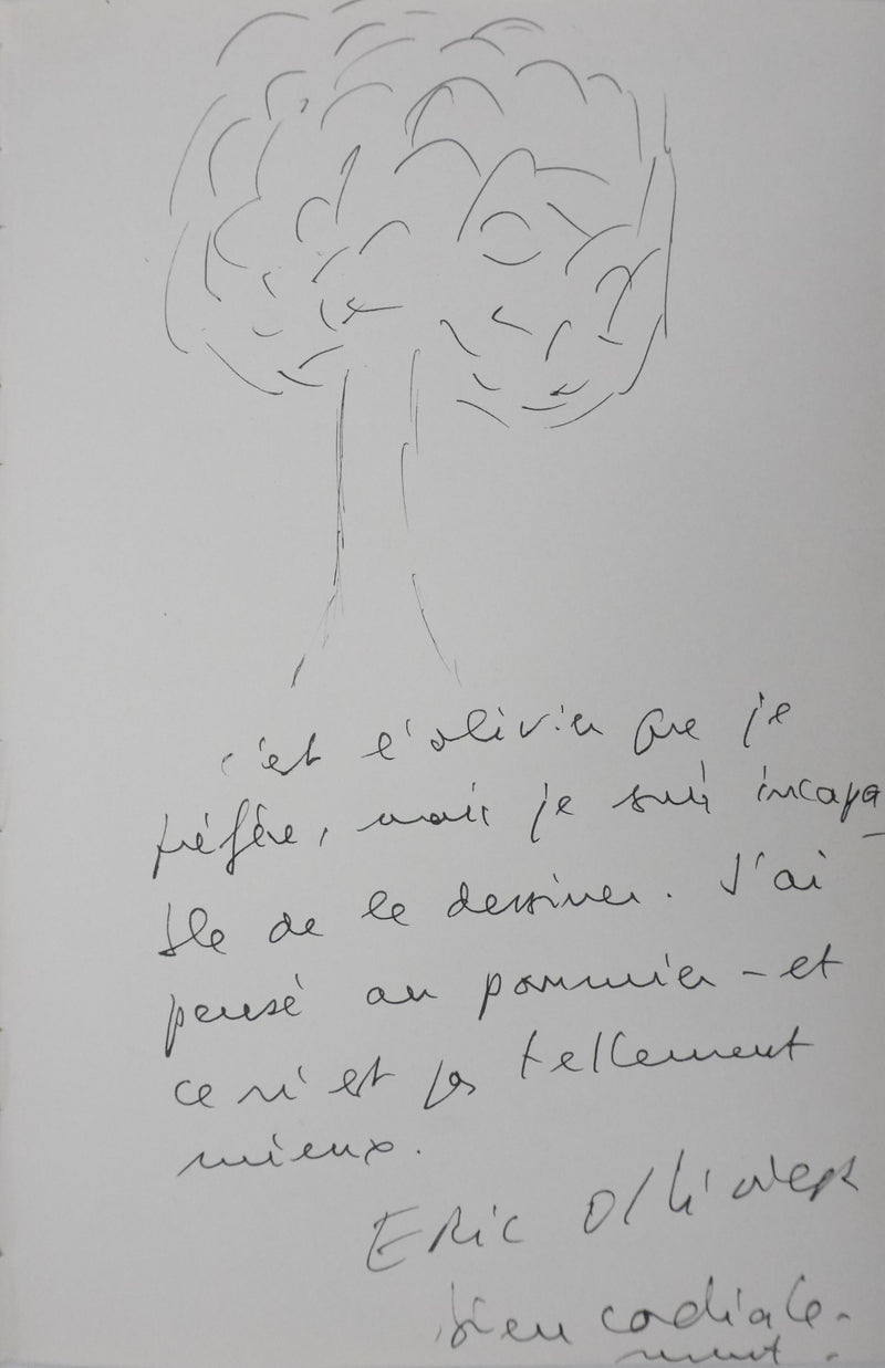Autographe original de Éric OLLIVER (vue générale) - Crédit photo : Galerie Art.Paris
