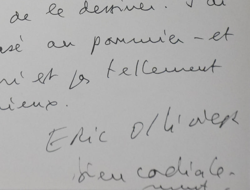 Autographe original de Éric OLLIVER (photo de détail 2) - Crédit photo : Galerie Art.Paris