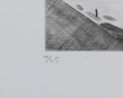 Camille COMBE : Entre les îles, Gravure originale signée