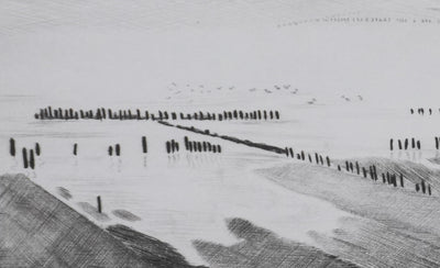 Camille COMBE : Entre les îles, Gravure originale signée