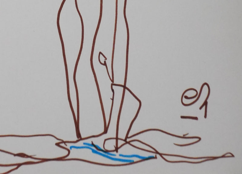 Autographe original de Edmond HUMEAU (photo de détail 2) - Crédit photo : Galerie Art.Paris