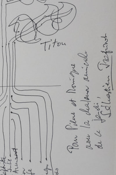 Autographe original de Sébastien JAPRISOT (photo de détail 2) - Crédit photo : Galerie Art.Paris