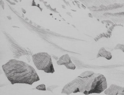 Camille COMBE : Surprise dans les dunes, Gravure originale signée