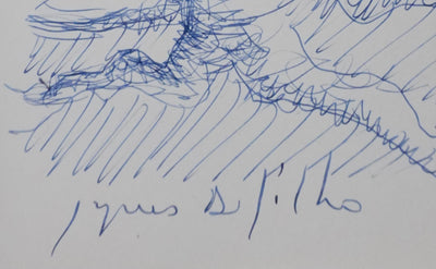 Autographe original de Jacques DUFILHO (photo de détail 2) - Crédit photo : Galerie Art.Paris