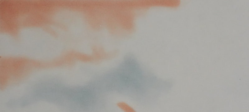 ZAO Wou-Ki : Obscurité du lac (Etat orange), Gravure originale