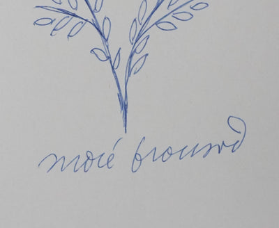 Autographe original de André FROSSARD (photo de détail 2) - Crédit photo : Galerie Art.Paris