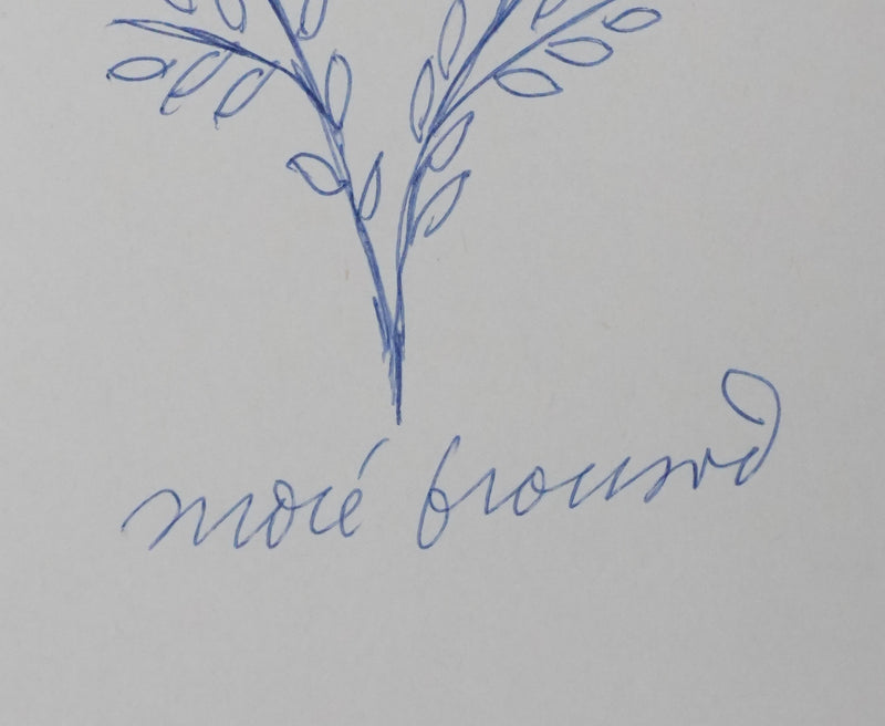 Autographe original de André FROSSARD (photo de détail 2) - Crédit photo : Galerie Art.Paris