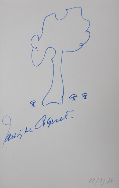 Autographe original de James DE COQUET (vue générale) - Crédit photo : Galerie Art.Paris