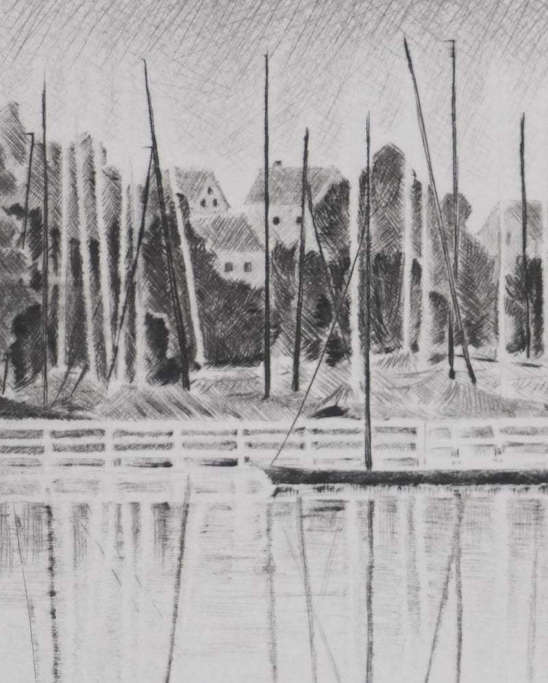 Camille COMBE : Transparences, Gravure originale signée