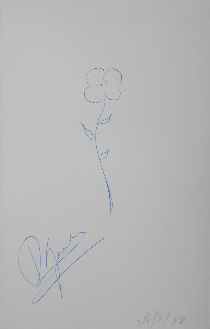 Autographe original de Roger GARAUDY (vue générale) - Crédit photo : Galerie Art.Paris