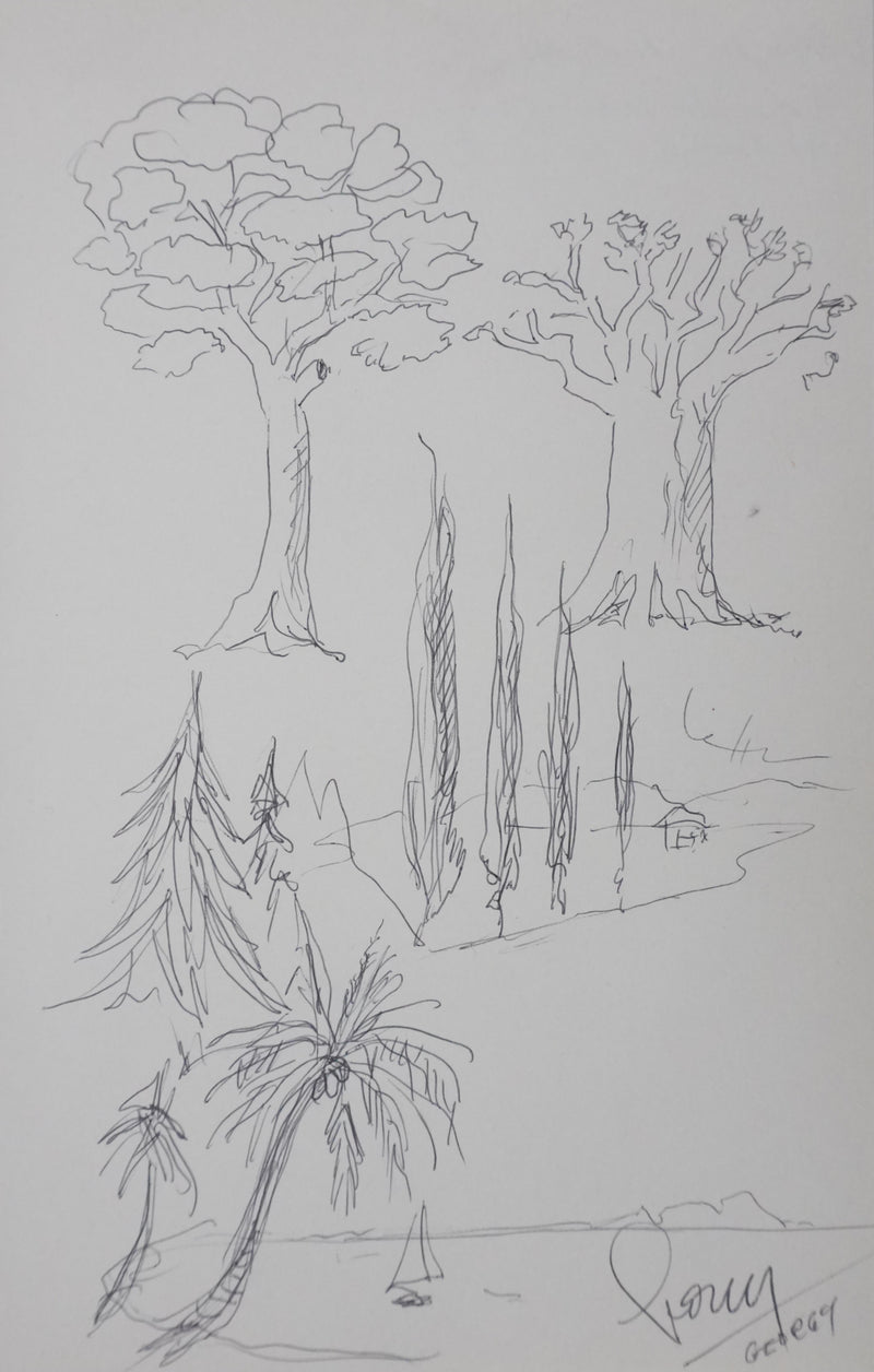 Autographe original de Guy GEORGY (vue générale) - Crédit photo : Galerie Art.Paris