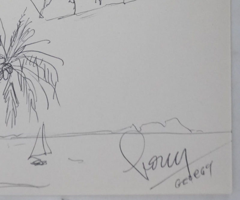 Autographe original de Guy GEORGY (photo de détail 2) - Crédit photo : Galerie Art.Paris