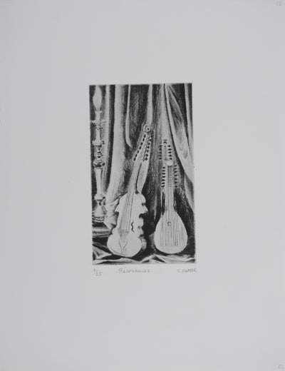 Camille COMBE : Résonnances, Gravure originale signée