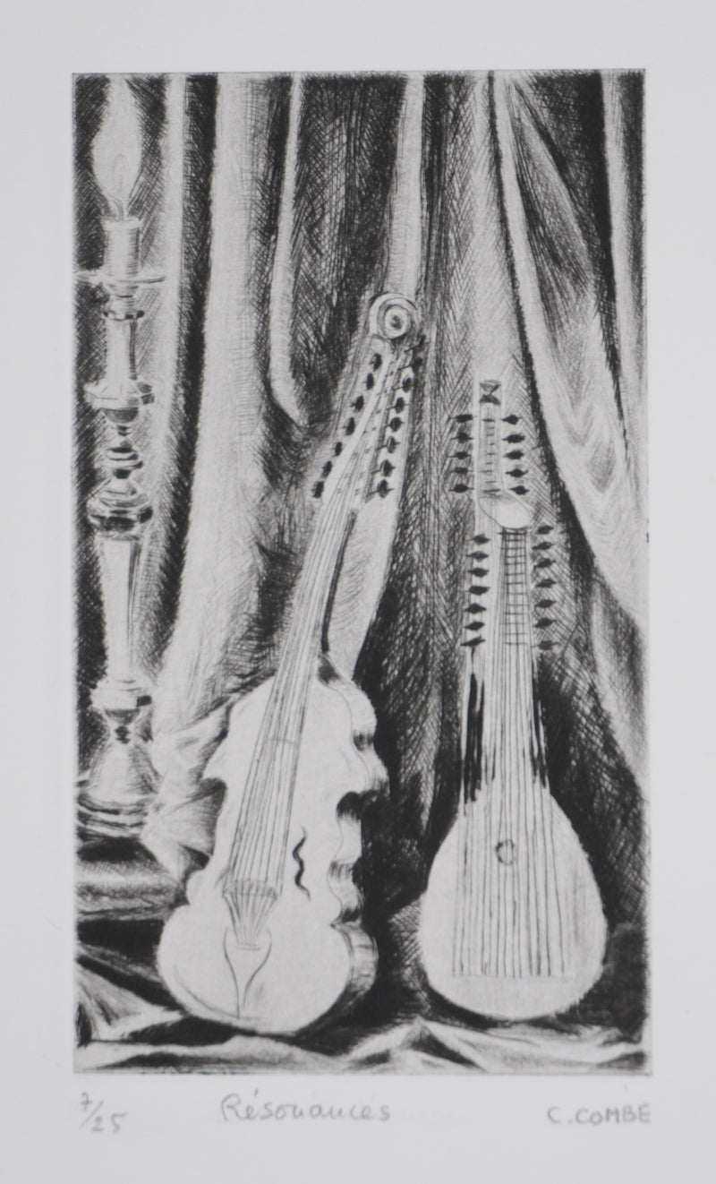 Camille COMBE : Résonnances, Gravure originale signée