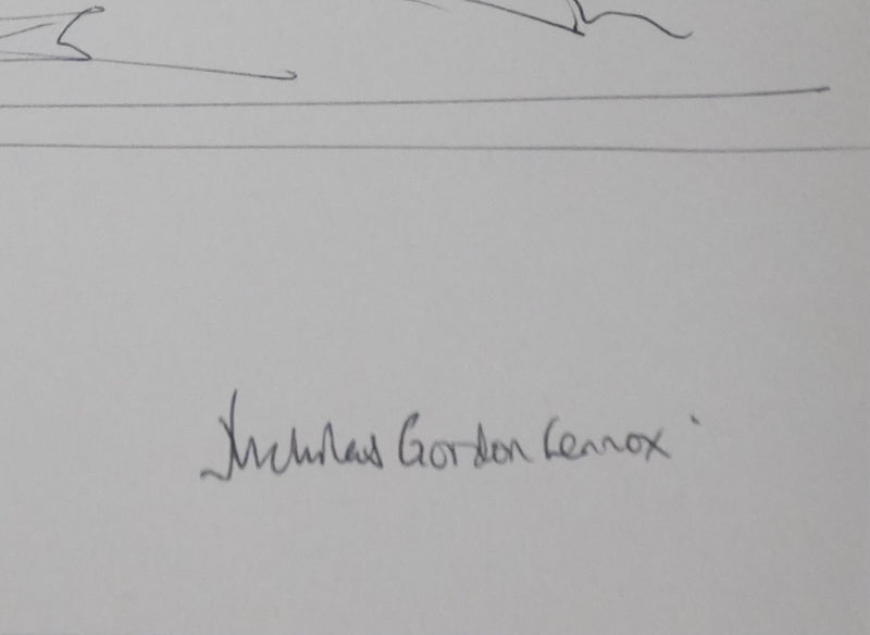 Autographe original de Charles GORDON-LENNOX (photo de détail 2) - Crédit photo : Galerie Art.Paris