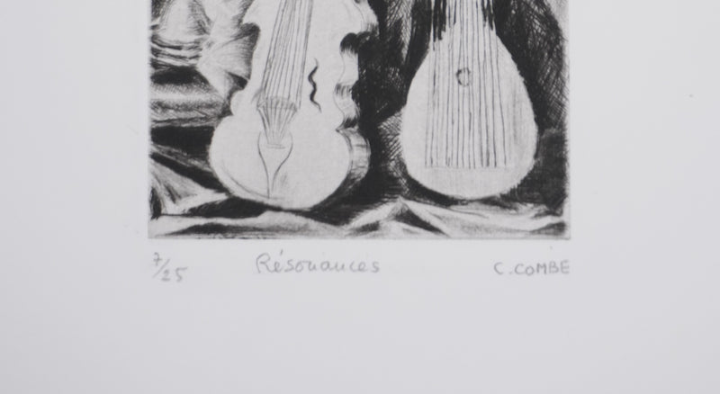 Camille COMBE : Résonnances, Gravure originale signée