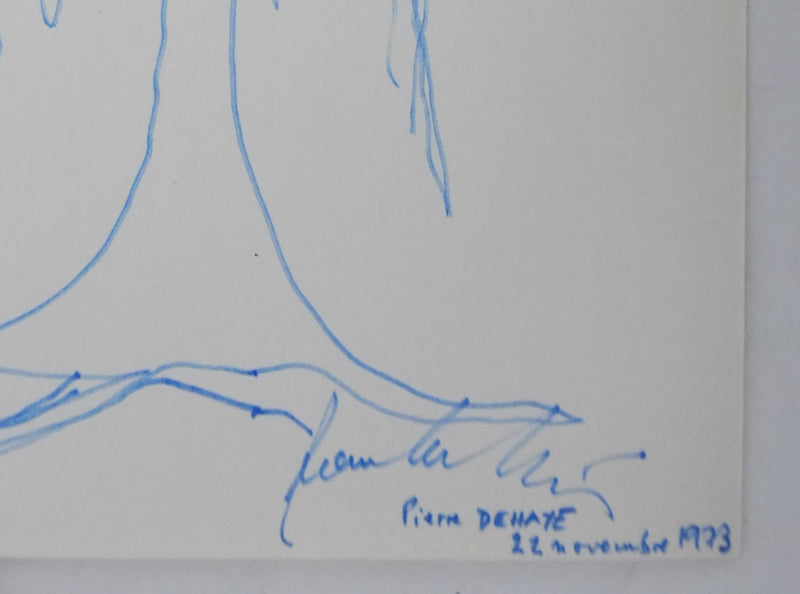 Autographe original de Pierre DEHAYE (photo de détail 2) - Crédit photo : Galerie Art.Paris