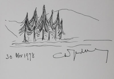 Autographe original de Ghislain DE DIESBACH (vue générale) - Crédit photo : Galerie Art.Paris