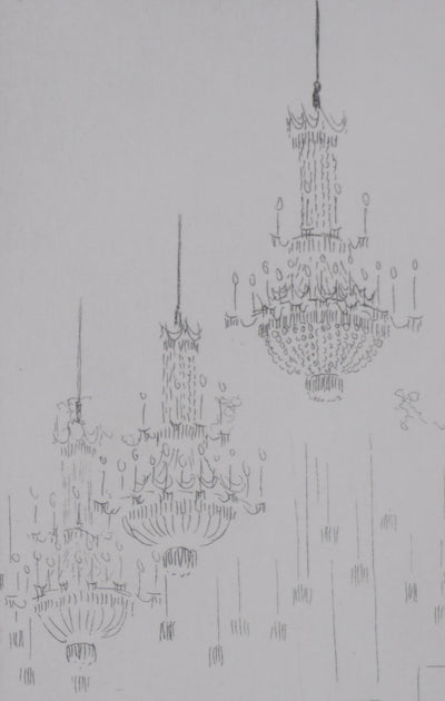 Camille COMBE : Lumières d'un concert d'été II, Gravure originale signée