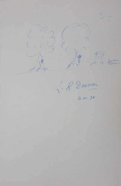 Autographe original de Lucien-René DAUVEN (photo de détail 3) - Crédit photo : Galerie Art.Paris