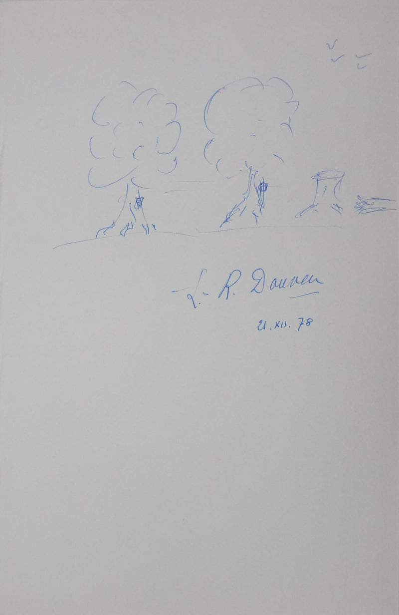 Autographe original de Lucien-René DAUVEN (photo de détail 3) - Crédit photo : Galerie Art.Paris