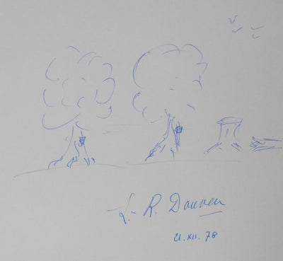Autographe original de Lucien-René DAUVEN (vue générale) - Crédit photo : Galerie Art.Paris