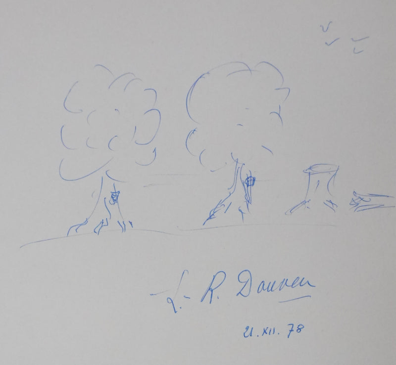 Autographe original de Lucien-René DAUVEN (vue générale) - Crédit photo : Galerie Art.Paris