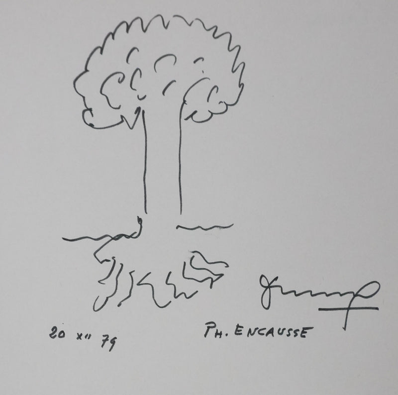 Autographe original de Philippe ENCAUSSE (vue générale) - Crédit photo : Galerie Art.Paris