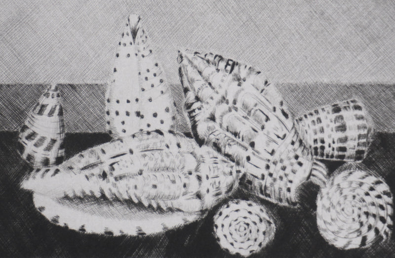 Camille COMBE : Voluta musica, Gravure originale signée